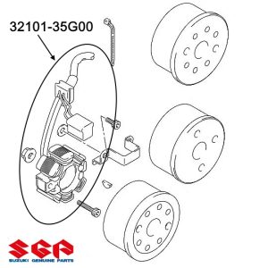 Статор 32101-35G00 SUZUKI RM-Z450
