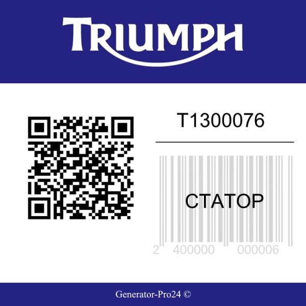 Статор T1300076 Triumph Speedmaster Carb