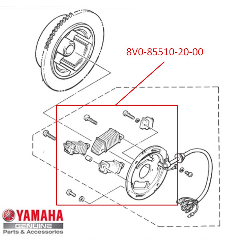 8V0-85510-20-00 Yamaha PZ480