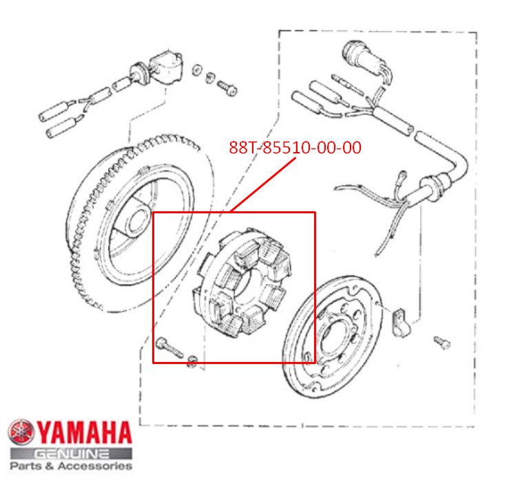 Yamaha VT480 88T-85510-00-00