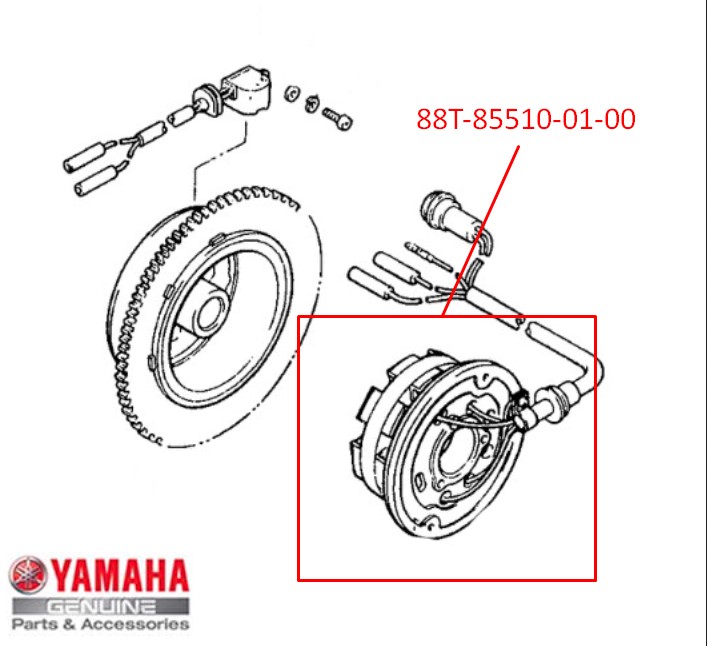 Yamaha VT480 88T-85510-01-00