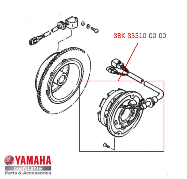 Yamaha VT480 8BK-85510-00-00