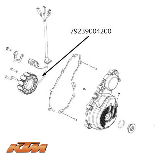 Генератор, магнето мотоцикла 79239004200 KTM 350 XC-F