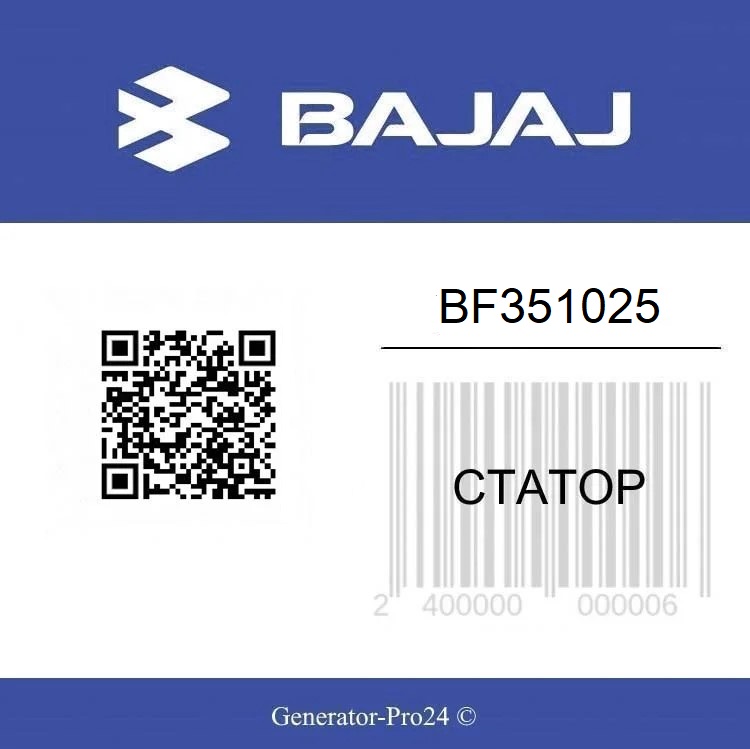 Статор генератора квадрицикла BF351025 BAJAJ QUTE
