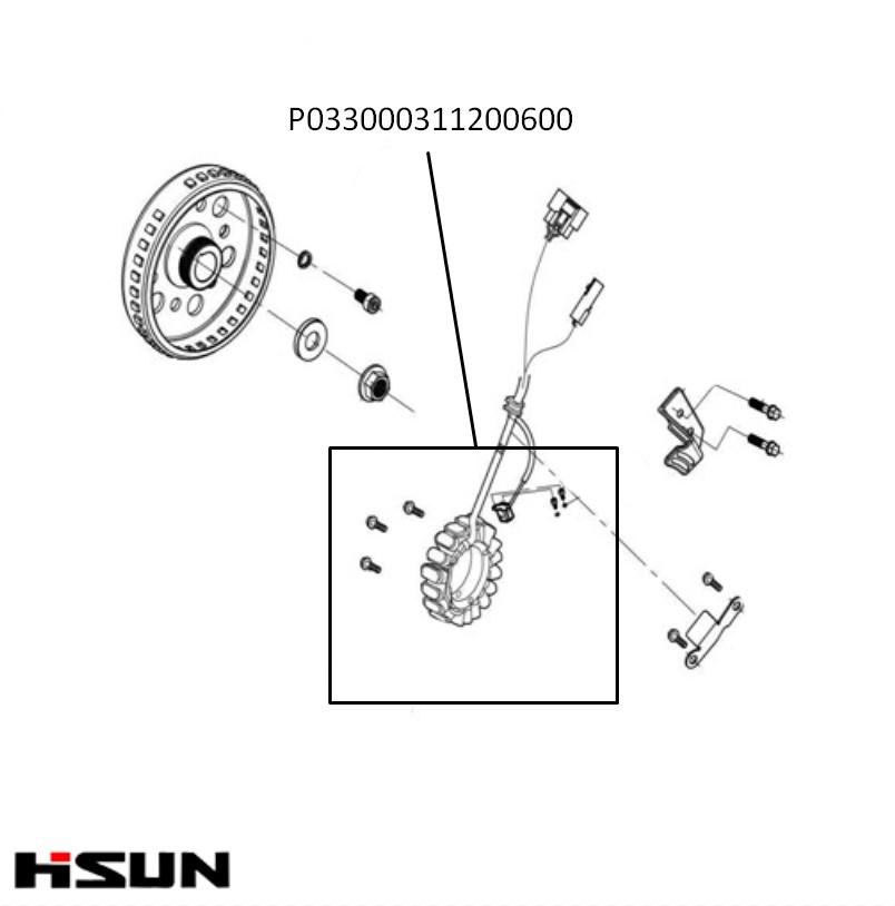 Генератор багги Hisun Freelander 750 P033000311200600