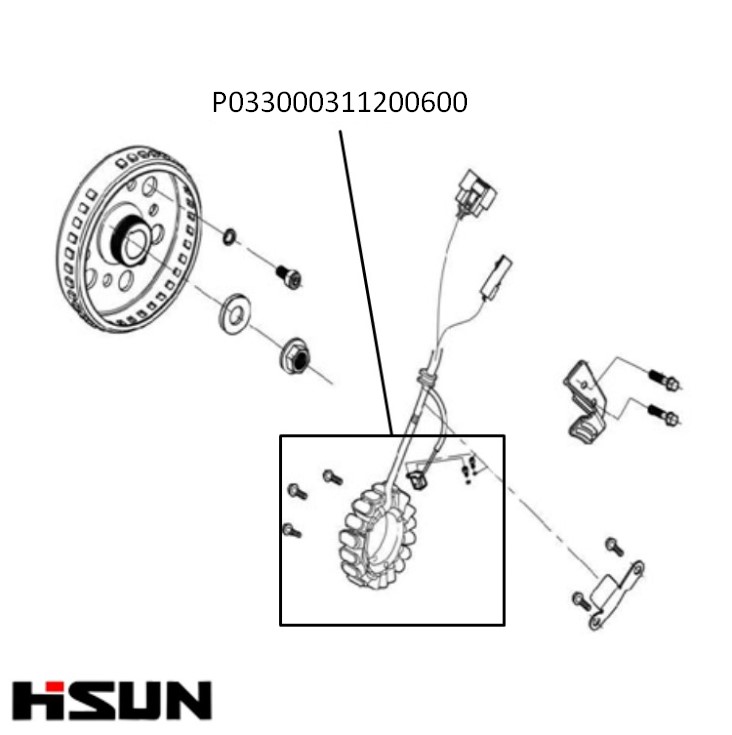 Статор Hisun Guardian 750L P033000311200600